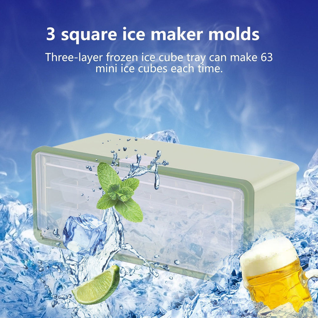 Lisslune | Three-Layer Ice Cube Tray Box