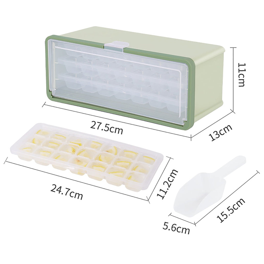 Lisslune | Three-Layer Ice Cube Tray Box