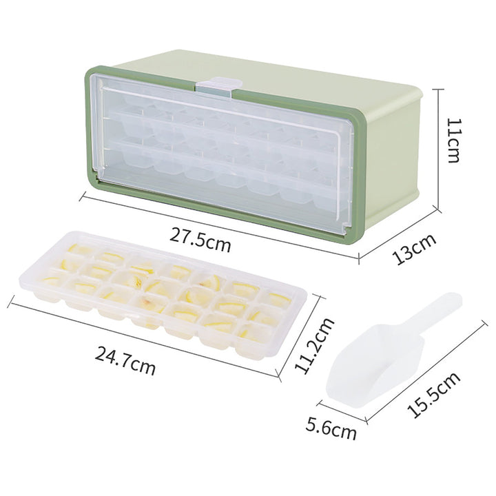 Lisslune | Three-Layer Ice Cube Tray Box