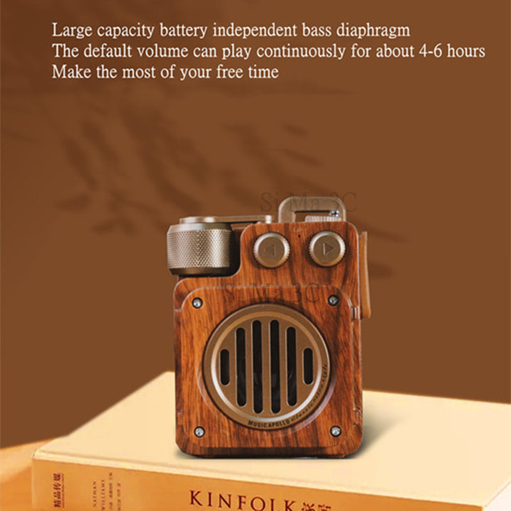 Lisslune | American Style Retro Bluetooth Radio Speaker