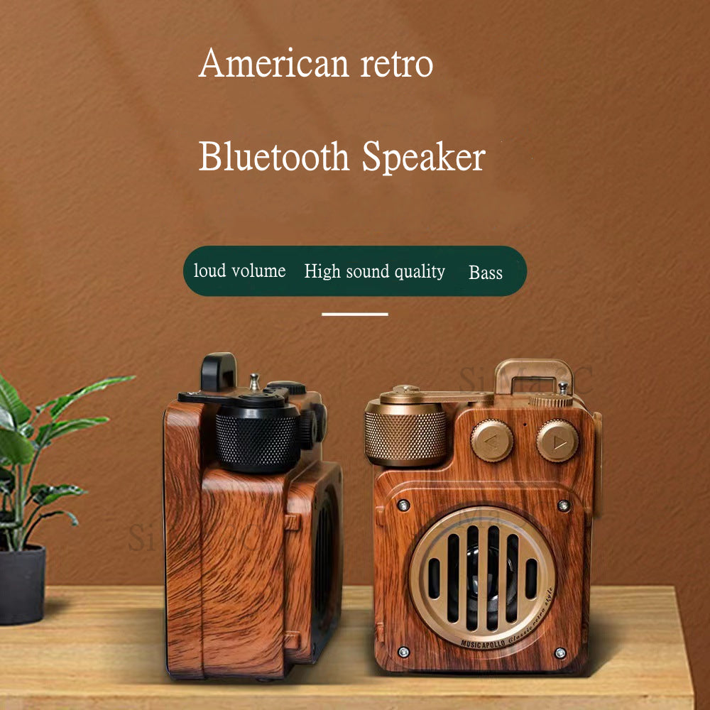 Lisslune | American Style Retro Bluetooth Radio Speaker