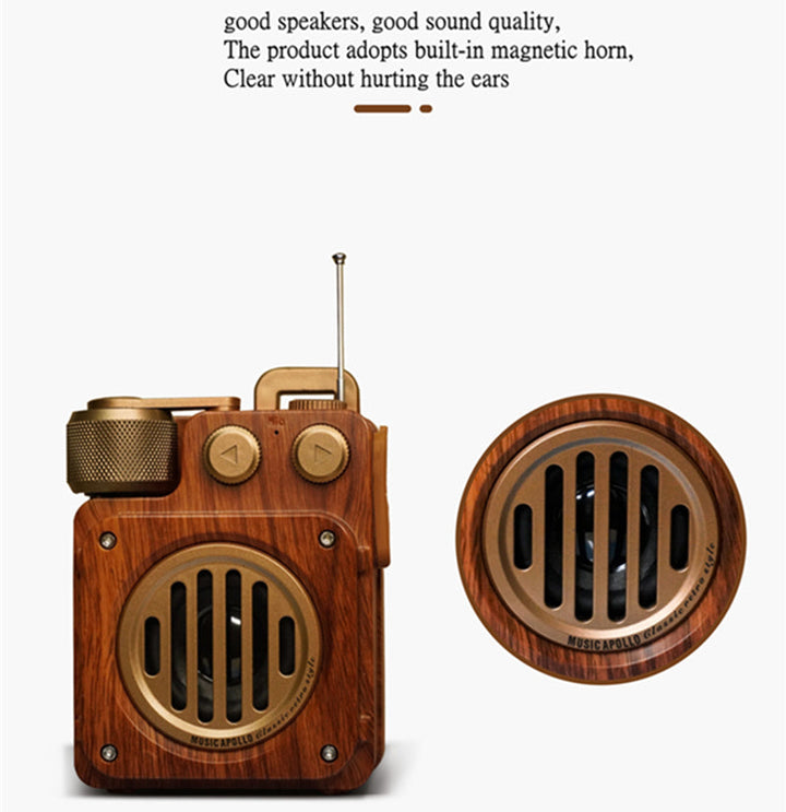 Lisslune | American Style Retro Bluetooth Radio Speaker