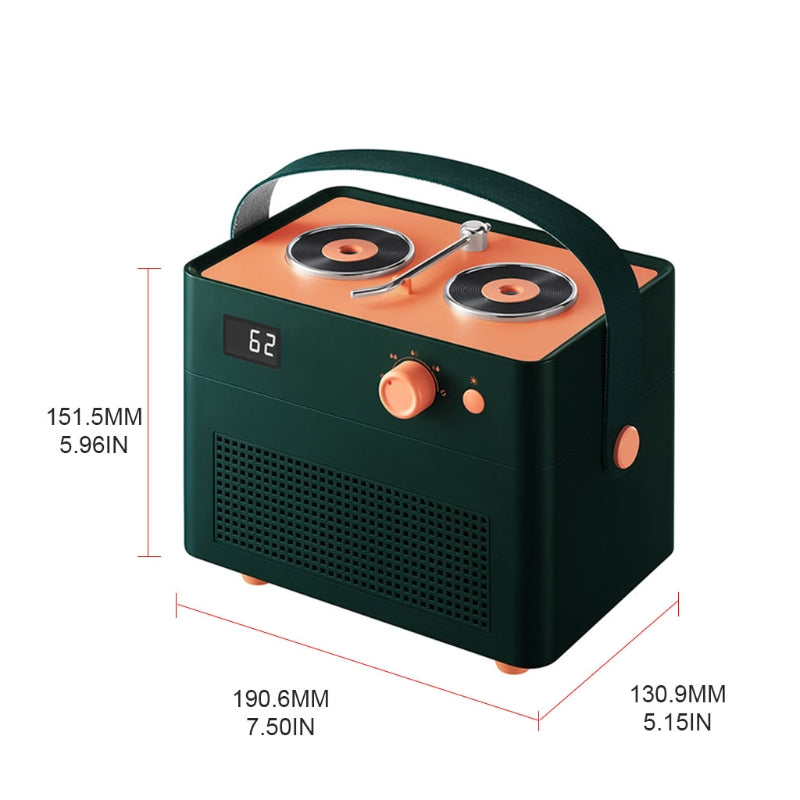 Lisslune | Retro Record Player Lamp Humidifier