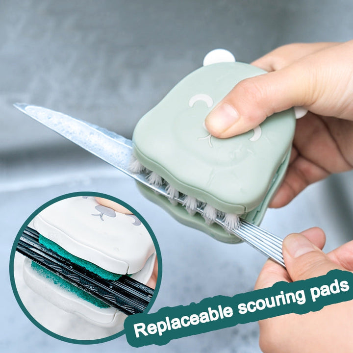 Lisslune | Two-Sided Kitchen Knife Cleaning Brush
