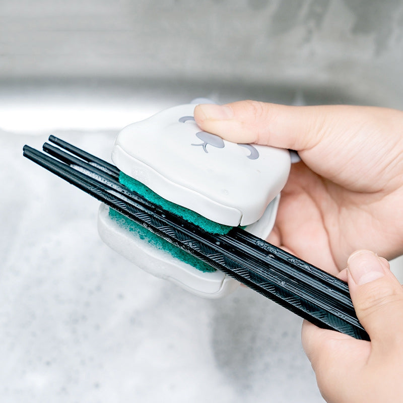 Lisslune | Two-Sided Kitchen Knife Cleaning Brush