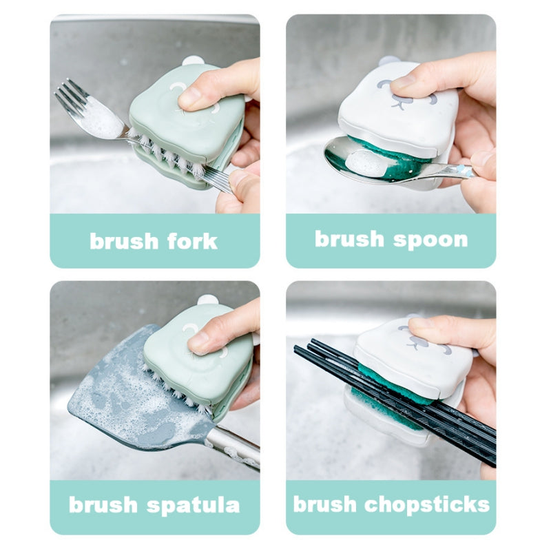 Lisslune | Two-Sided Kitchen Knife Cleaning Brush