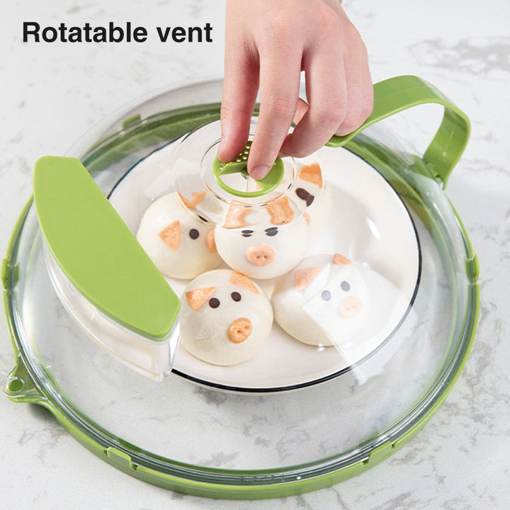 Lisslune | Adjustable Vent Transparent Microwave Cover Lid