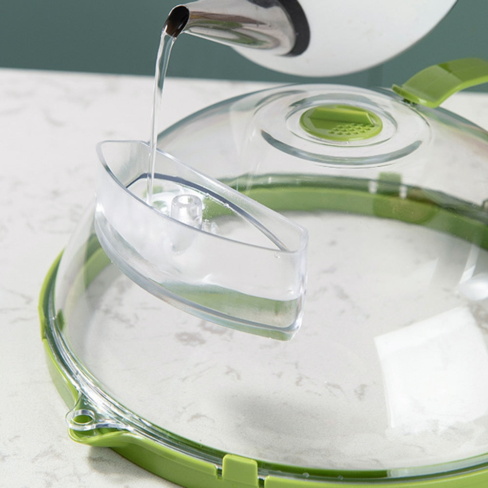 Lisslune | Adjustable Vent Transparent Microwave Cover Lid