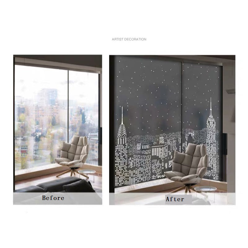 Lisslune | Blackout Amazing City Night View Window Sticker