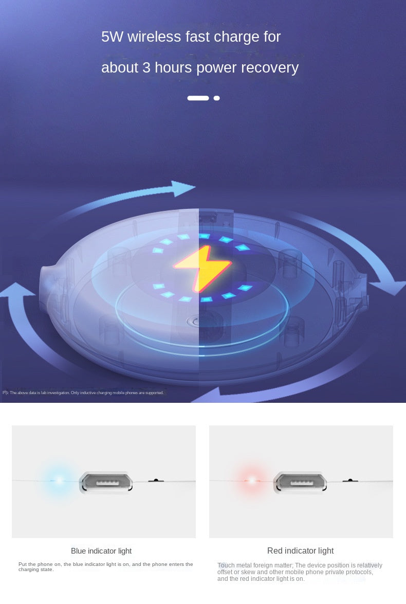 Lisslune | Mini Air Humidifier Wireless Phone Charger