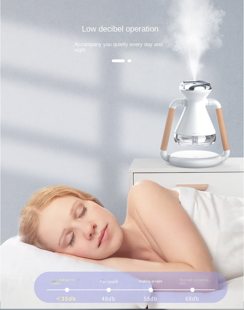 Lisslune | Mini Air Humidifier Wireless Phone Charger