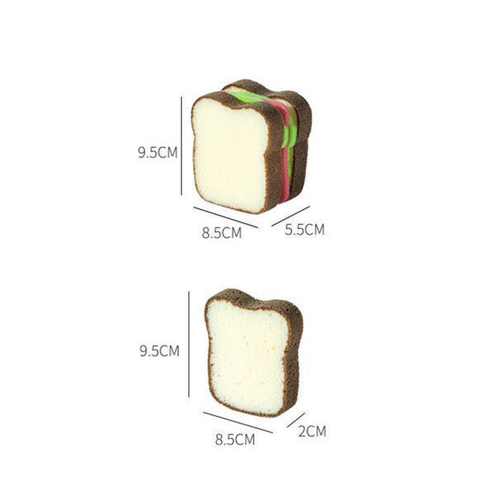 Lisslune | Bread Shape Dishwashing Sponge