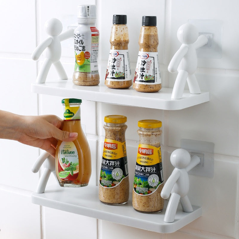 Lisslune | Punch-Free Human Figure Bathroom Shelf