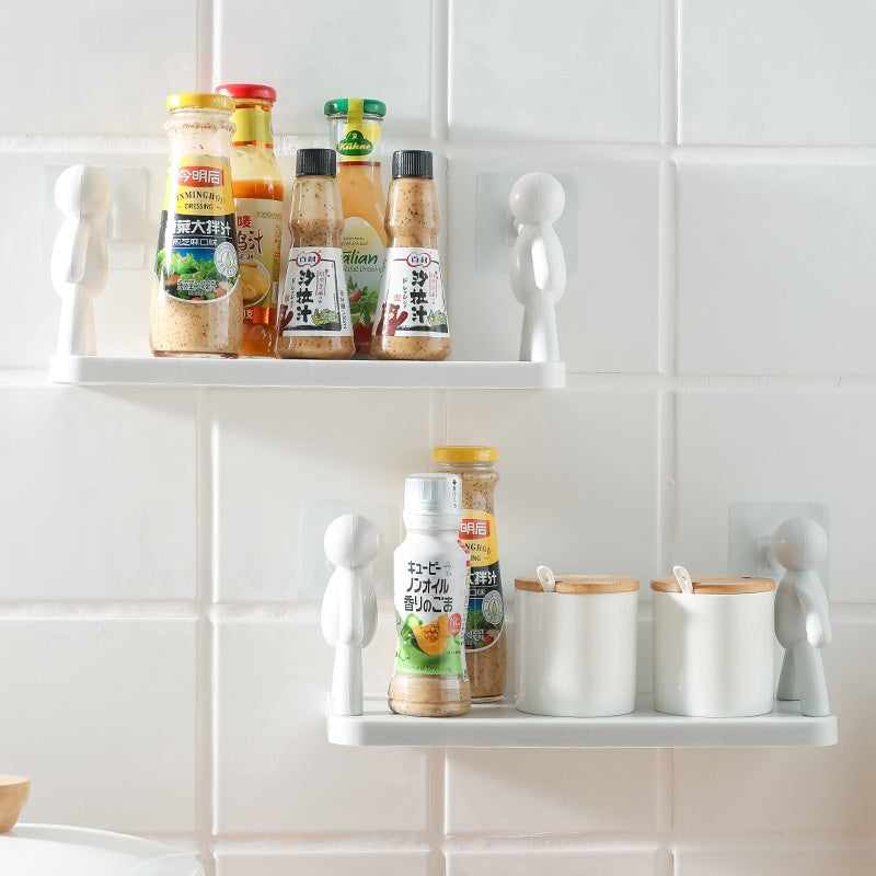 Lisslune | Punch-Free Human Figure Bathroom Shelf