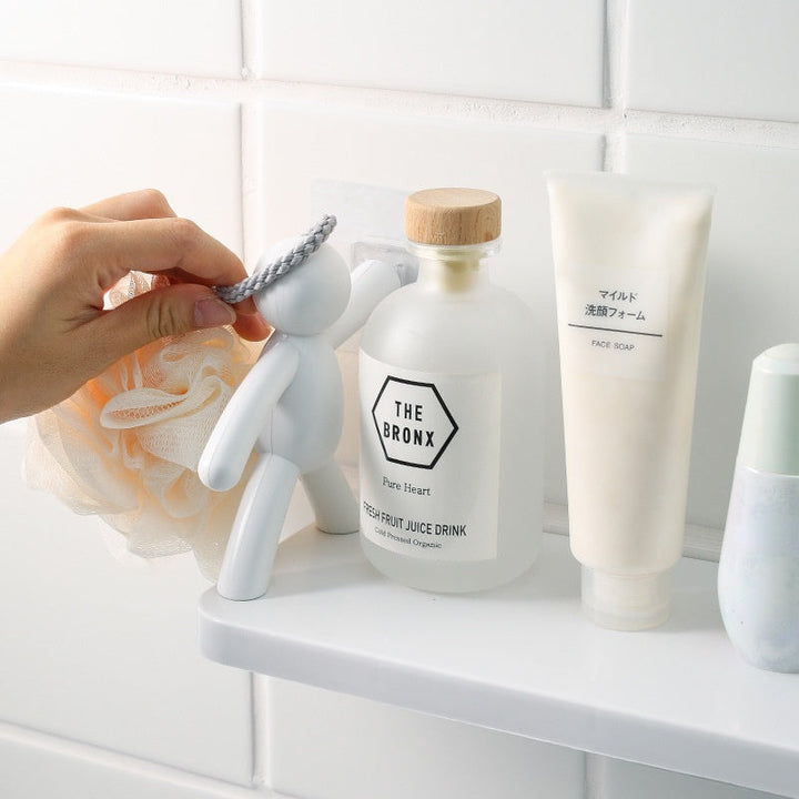 Lisslune | Punch-Free Human Figure Bathroom Shelf