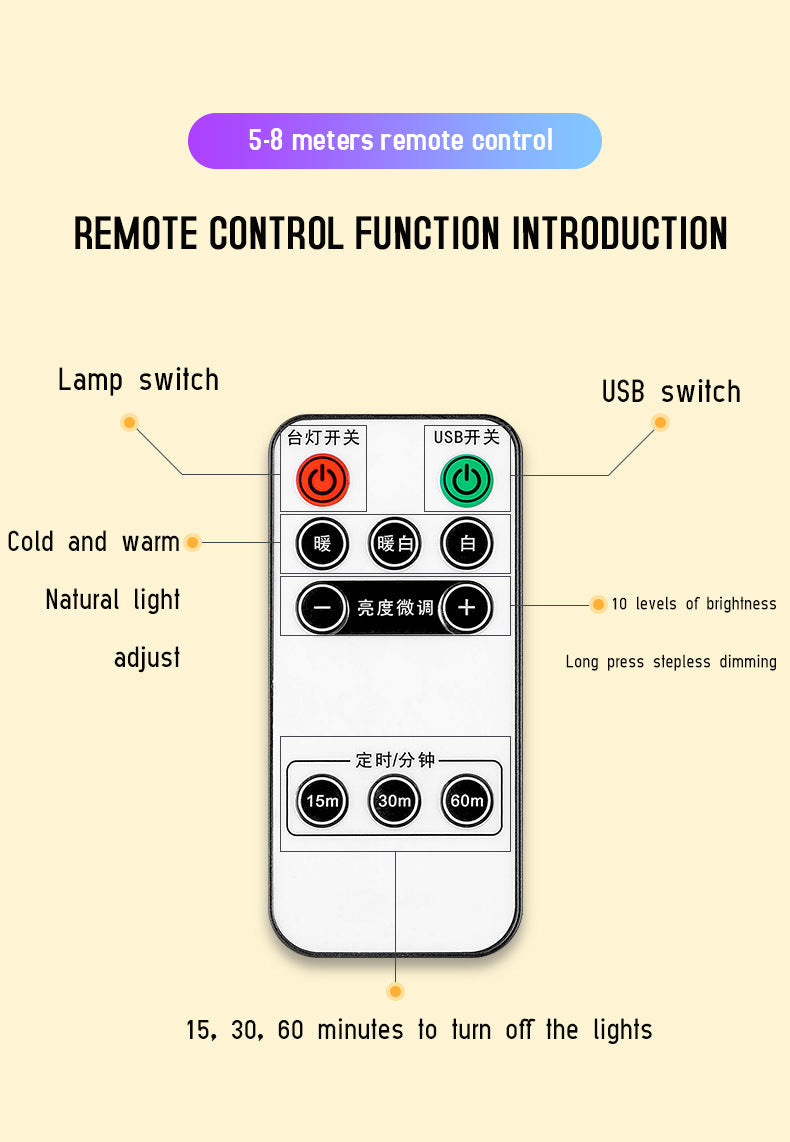 Lisslune | Remote Control Luminous Night Light
