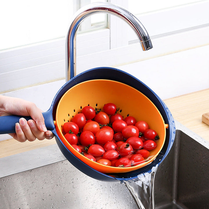 Lisslune | 360 Double-layer Rotatable Multifunctional Drain Basket