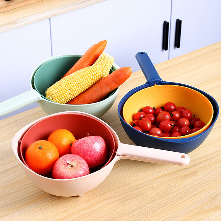 Lisslune | 360 Double-layer Rotatable Multifunctional Drain Basket