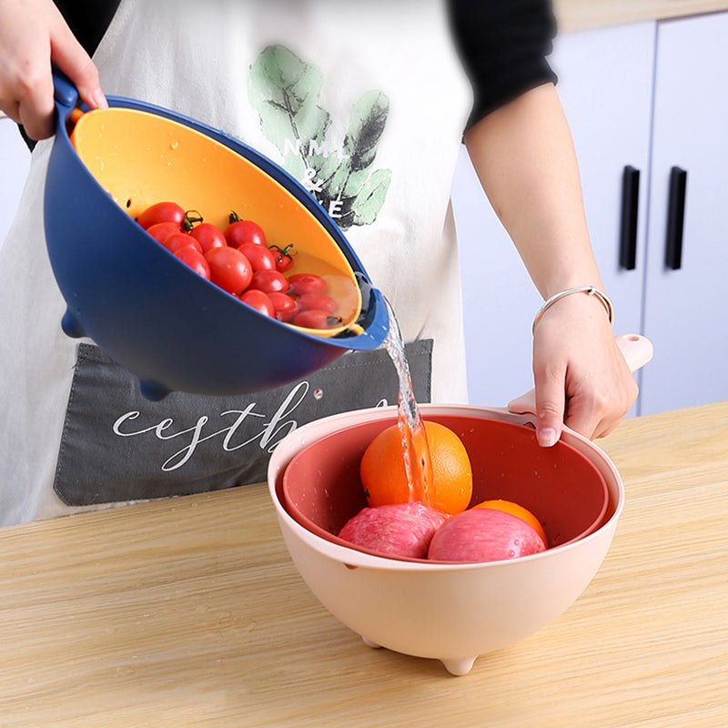 Lisslune | 360 Double-layer Rotatable Multifunctional Drain Basket
