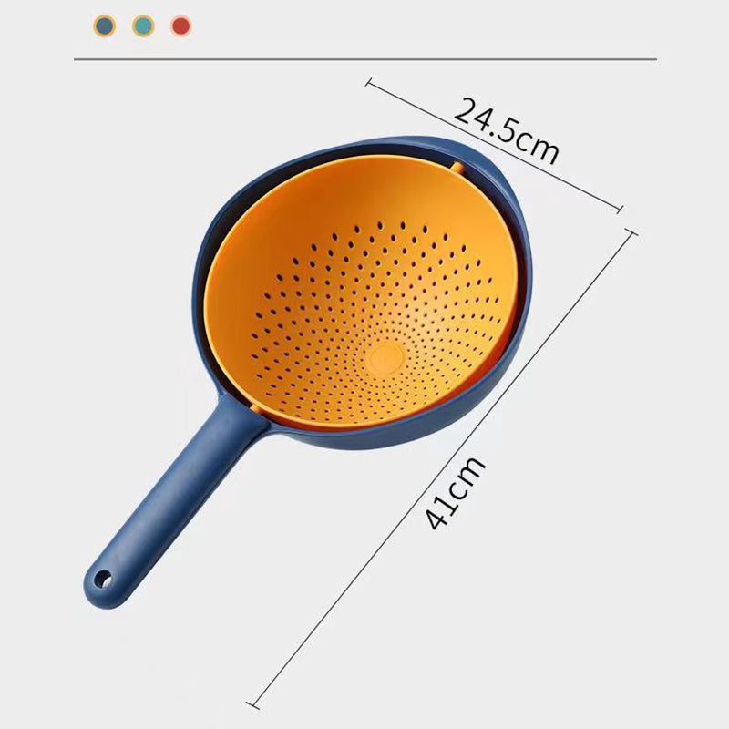 Lisslune | 360 Double-layer Rotatable Multifunctional Drain Basket