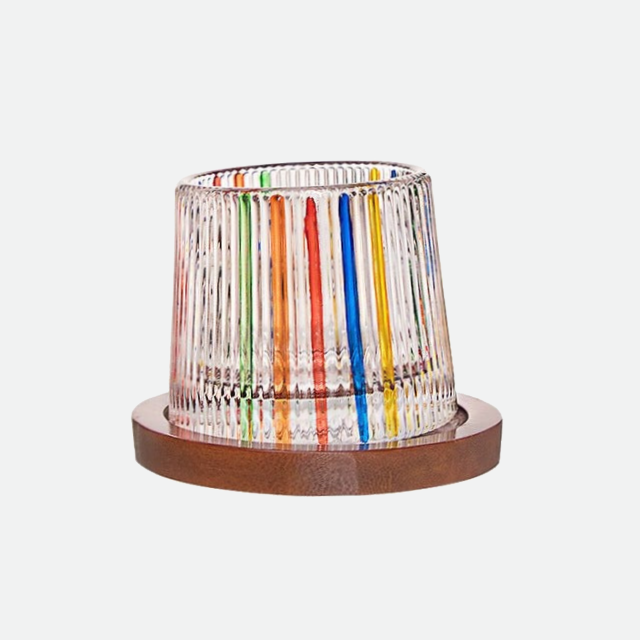 Lisslune | Harlequin Colorful painted glass mug