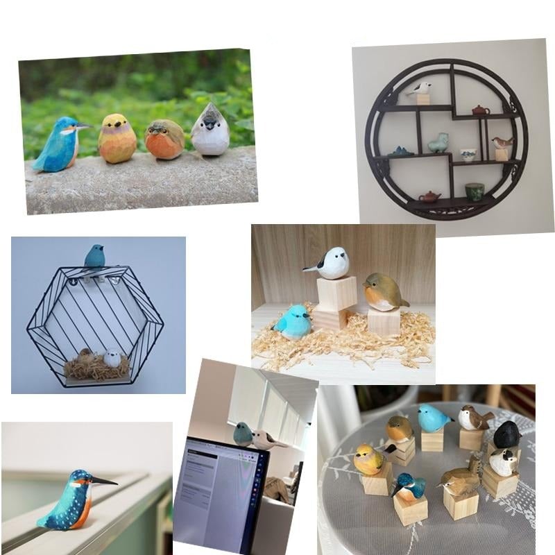Lisslune | Handcrafted Wooden Birds - AuriBirds