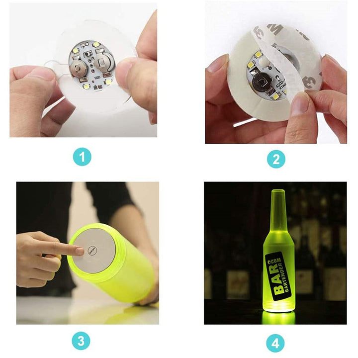 Lisslune | Bottle Light Up Sticky Party Coasters