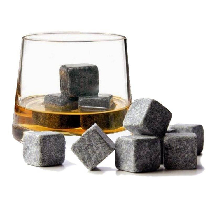 Lisslune | 9pcs/set Natural Whiskey Stones Home Bar Tools