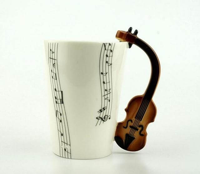 Lisslune | Guitar Style Ceramic Mug