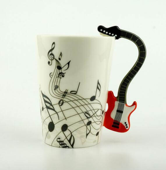Lisslune | Guitar Style Ceramic Mug