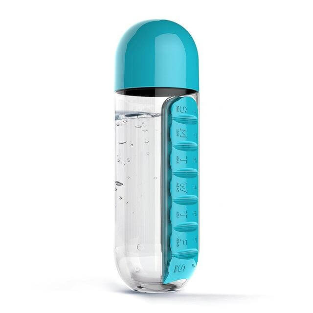 Lisslune | Water Bottle Daily Pill Organizer
