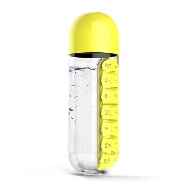 Lisslune | Water Bottle Daily Pill Organizer