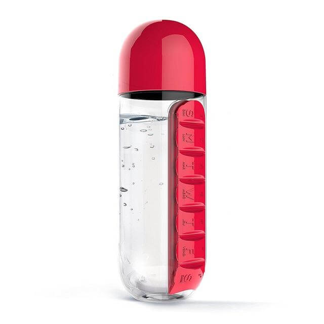 Lisslune | Water Bottle Daily Pill Organizer