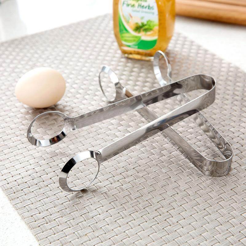 Lisslune | 2pcs/lot Creative Stainless Steel Egg Clip