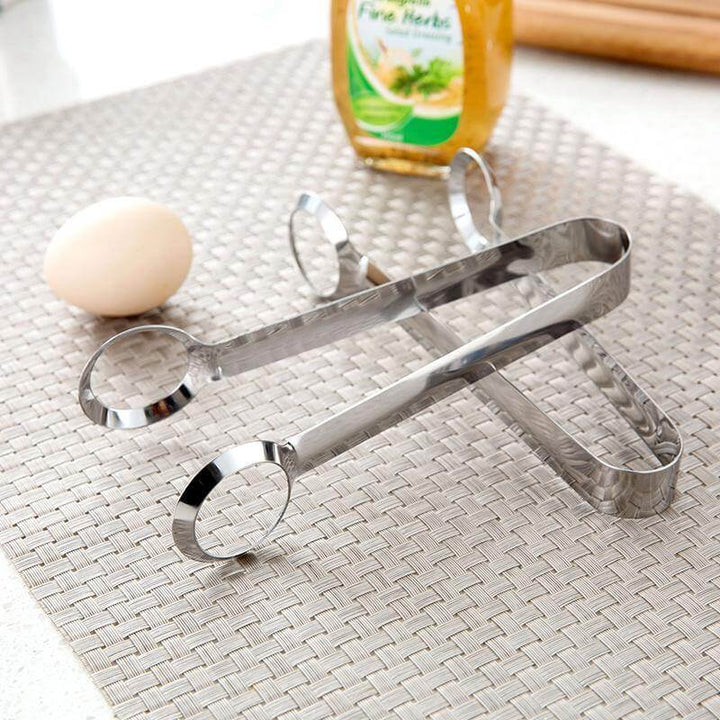 Lisslune | 2pcs/lot Creative Stainless Steel Egg Clip