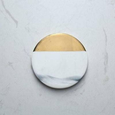Lisslune | Luxury European Style Marble Stripes Ceramic Coaster