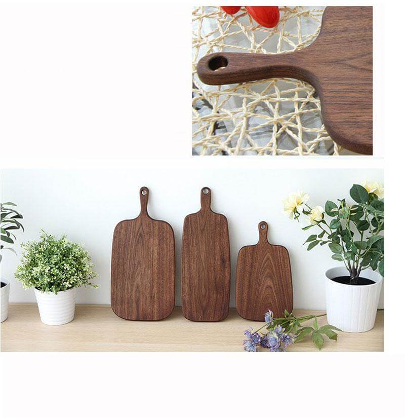 Lisslune | Japanese Walnut/Beech Special Shape Cutting Board made of solid wood