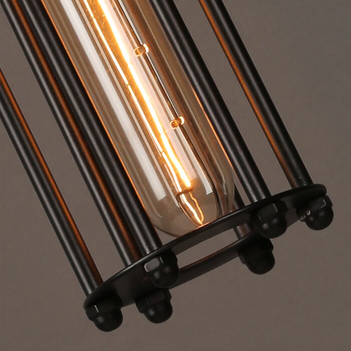 Lisslune | Pendant light in vintage country house style - Hanging lamp in iron cage style