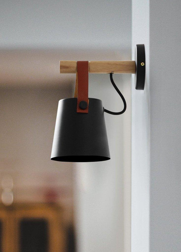 Lisslune | Wood Nordic Hanging Wall Lamp