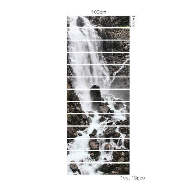 Lisslune | 3D Stair Waterfall Sticker