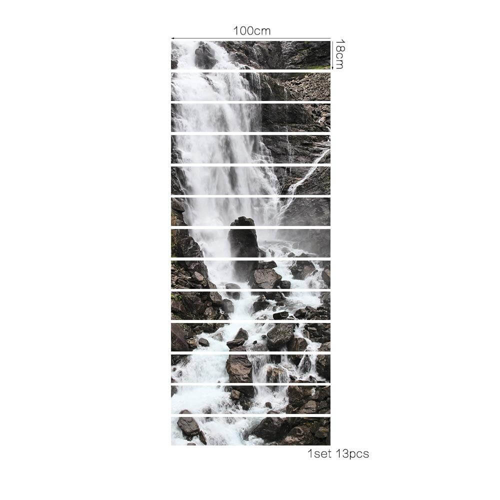 Lisslune | 3D Stair Waterfall Sticker