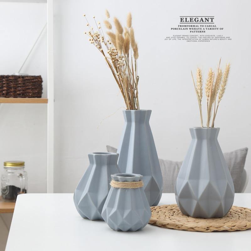Lisslune | Modern Europe Brief Matt Diamond Porcelain Ceramic Vase