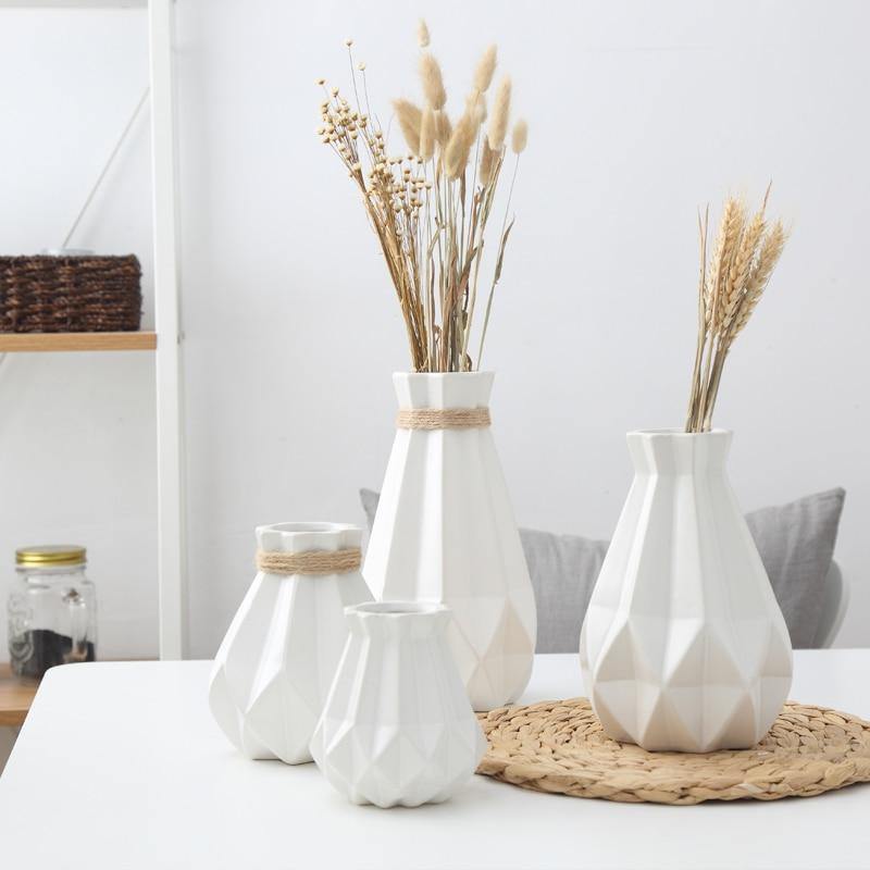 Lisslune | Modern Europe Brief Matt Diamond Porcelain Ceramic Vase