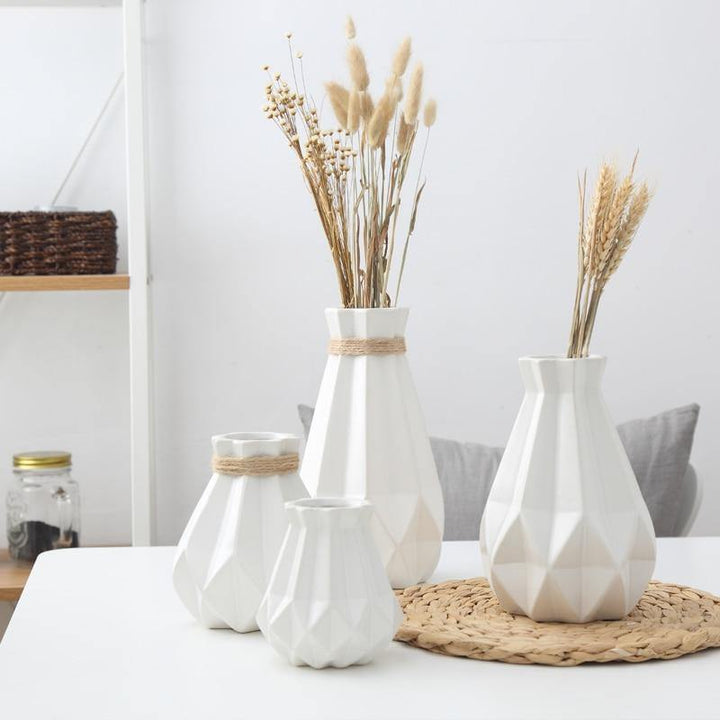 Lisslune | Modern Europe Brief Matt Diamond Porcelain Ceramic Vase