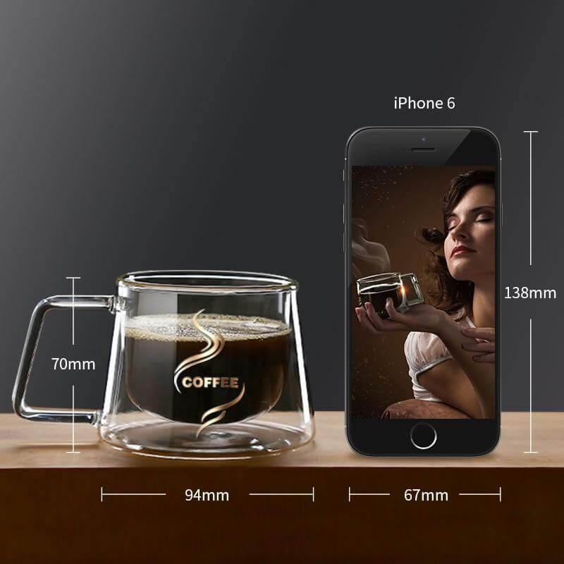 Lisslune | Double Glass High Temperature Coffee Cup