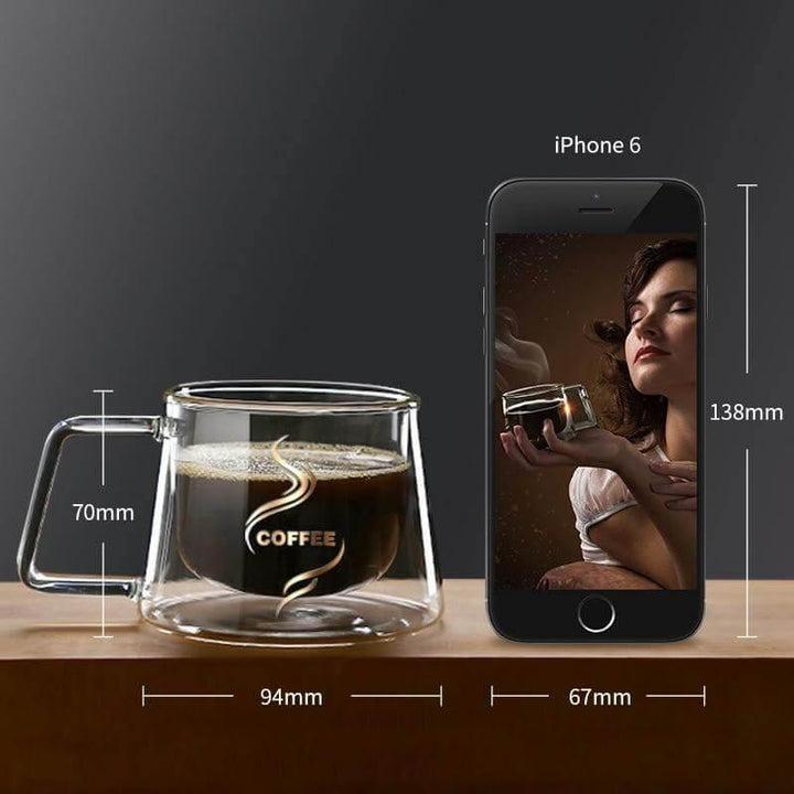 Lisslune | Double Glass High Temperature Coffee Cup