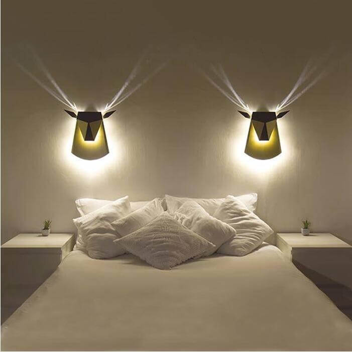 Lisslune | Modern Creative Led Deer Shaped Wall Lamps