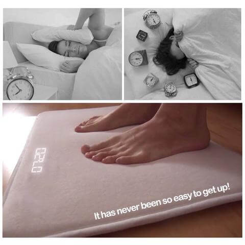 Lisslune | Pressure Sensitive Step on Rug Carpet Alarm Clock