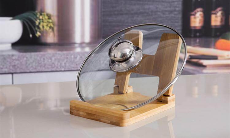 Lisslune | Cutting Board Foldable wooden pot lids holder