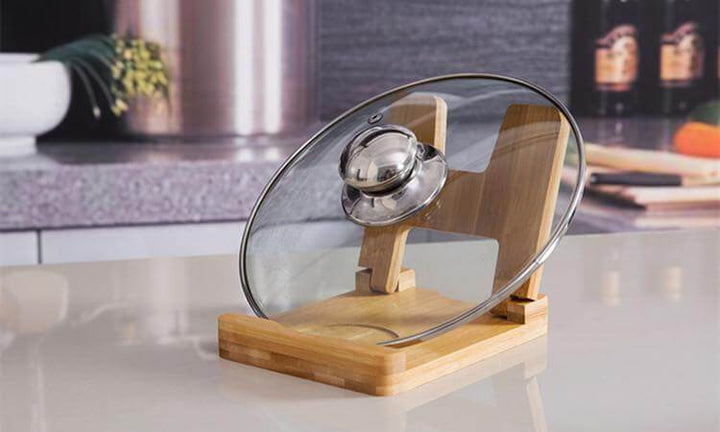 Lisslune | Cutting Board Foldable wooden pot lids holder